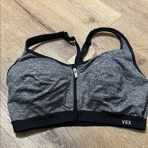 VSX Heathered Black Sports Bra